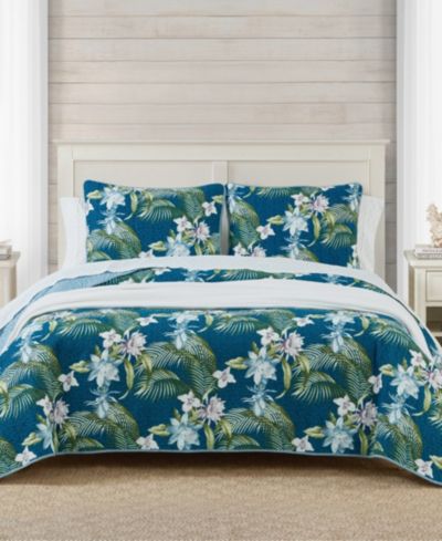 Tommy Bahama Home Southern Breeze реверсивный комплект из 3 стеганых покрывал, Full/Queen