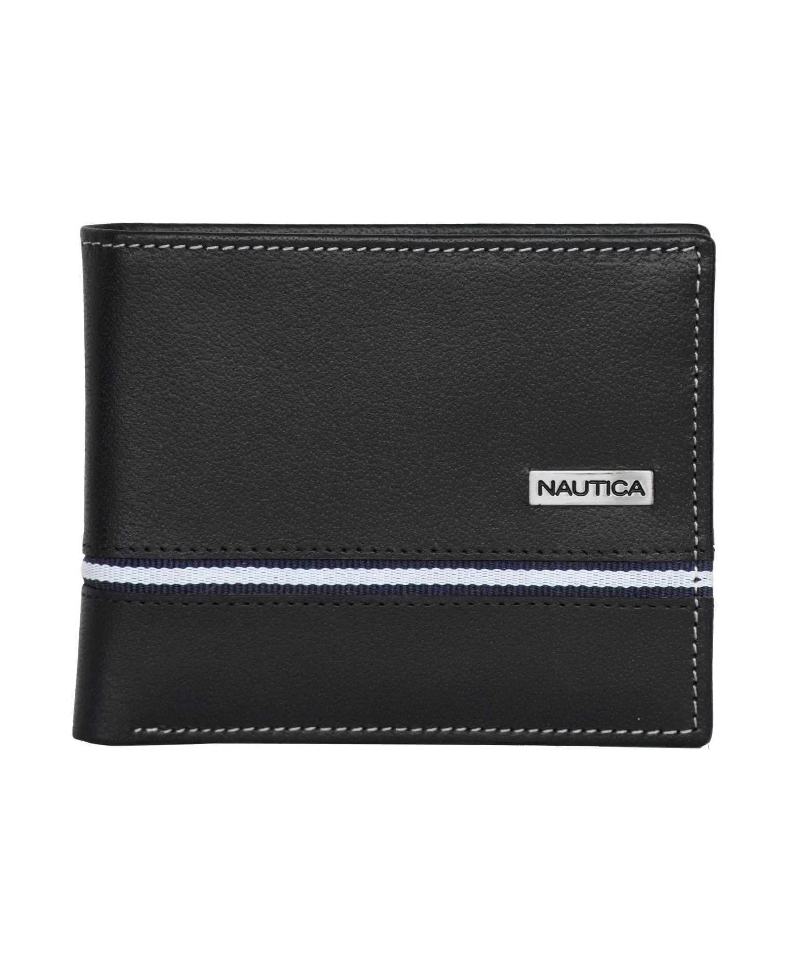 Nautica Мужской кожаный кошелек бифолд