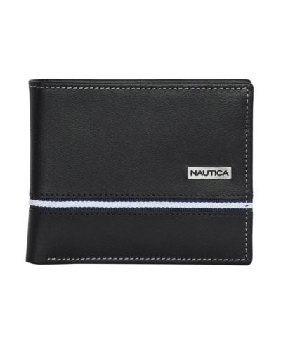 Nautica Мужской кожаный кошелек бифолд