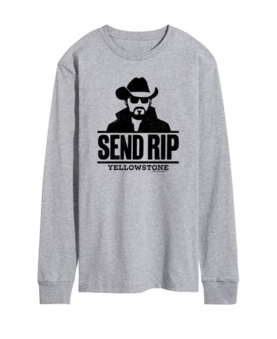 Мужская футболка с длинным рукавом Yellowstone Send RIP