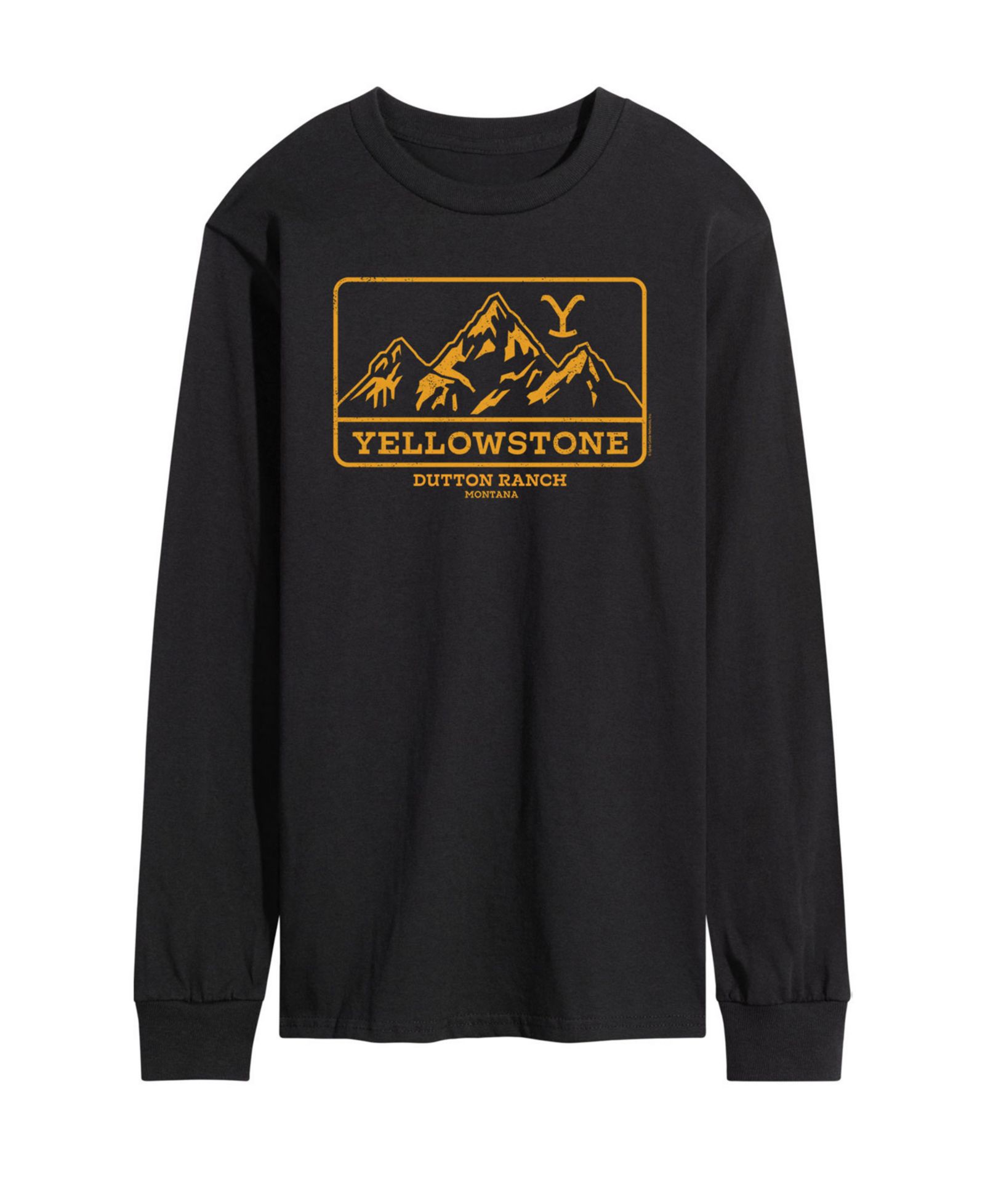 Мужская футболка AIRWAVES Yellowstone Mountain с длинным рукавом