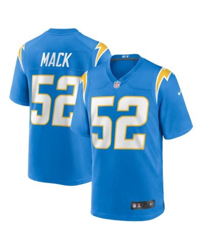 Мужская игровая джерси Nike Khalil Mack Powder Blue Лос-Анджелес Чарджерс