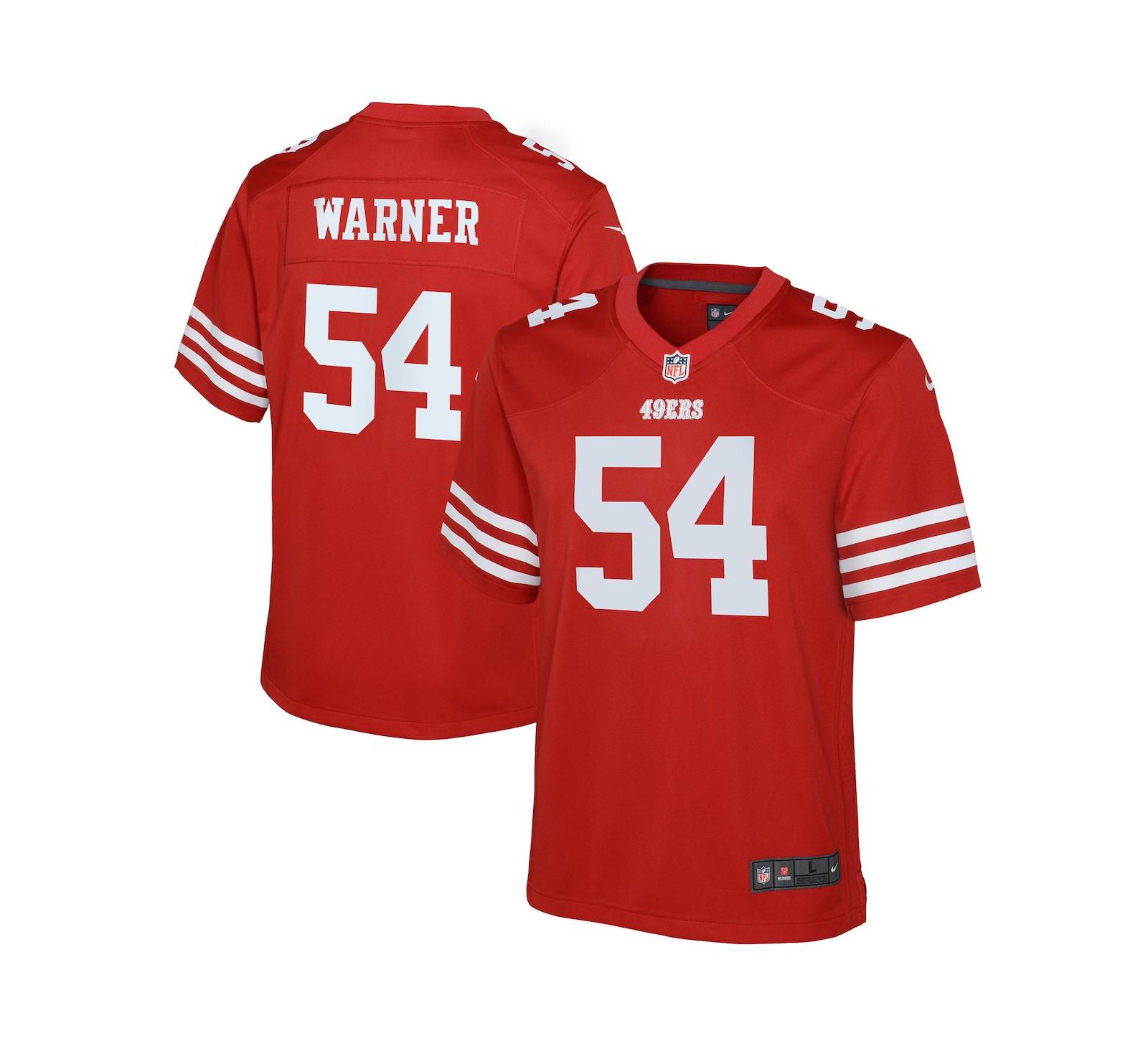 Детская игровая джерси Nike Big Boys Warner San Francisco 49Ers