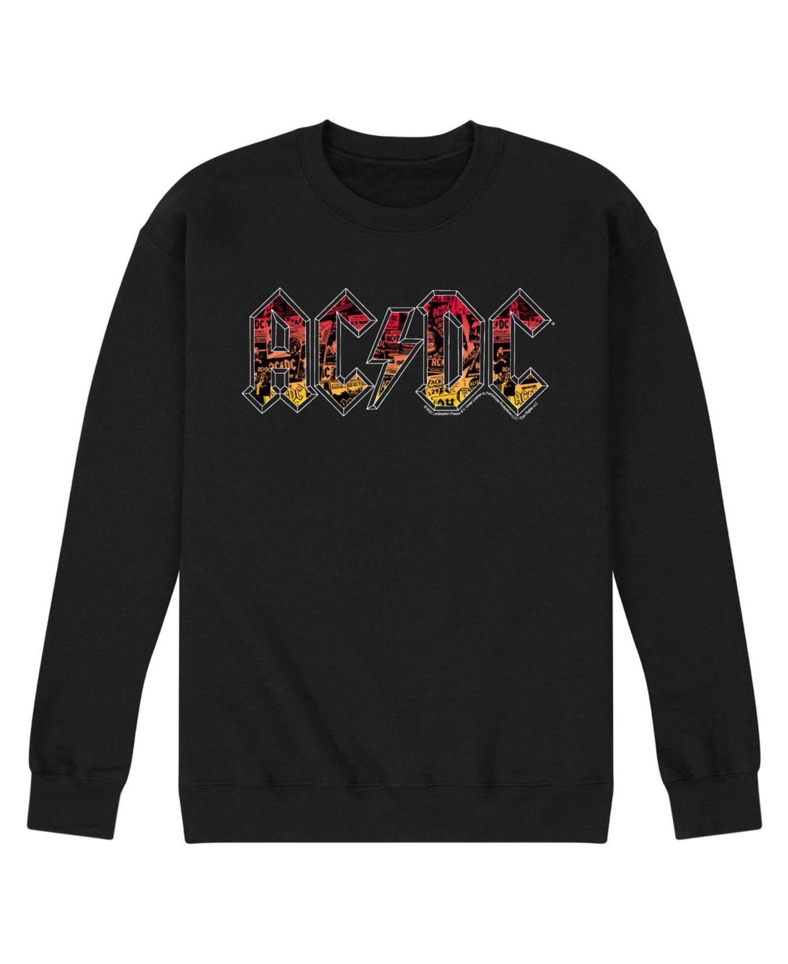 Мужская флисовая футболка с логотипом ACDC