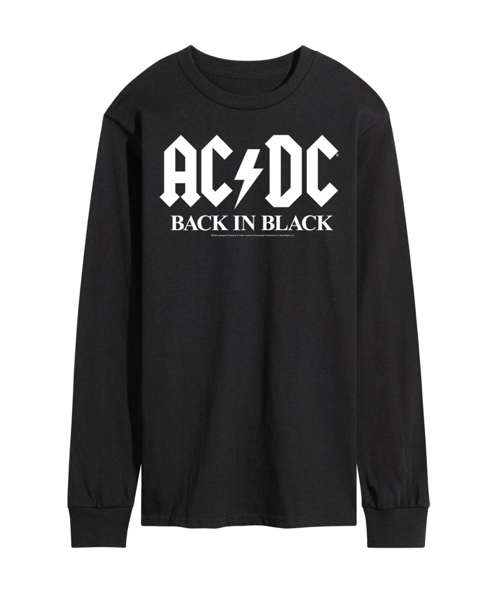Мужская футболка ACDC Back in Black с длинным рукавом