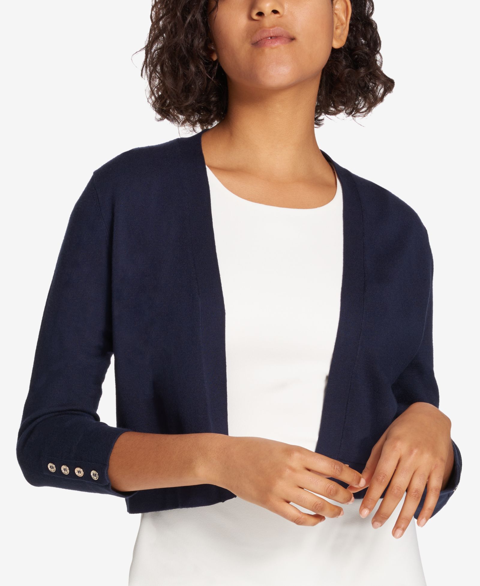 Tommy Hilfiger Женский кардиган Button Sleeve 3/4 Sleeve