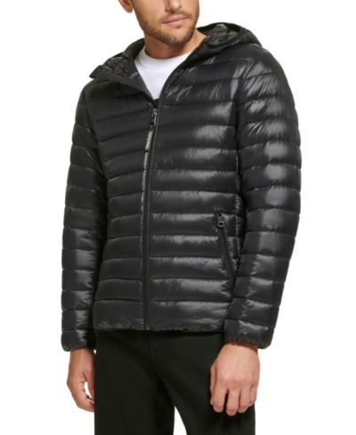 Мужская куртка с капюшоном и стежкой Calvin Klein Packable
