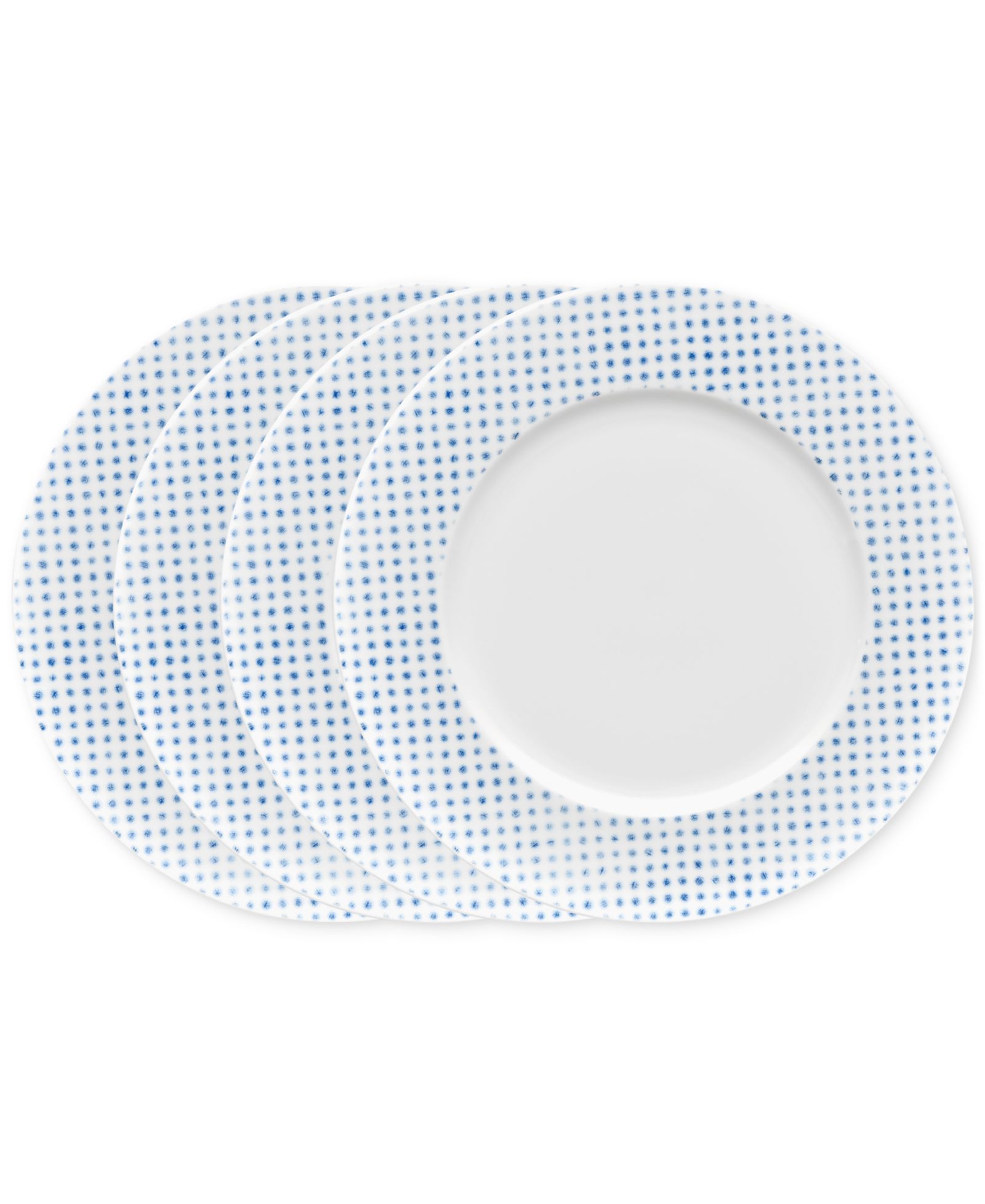 Noritake тарелки для ужина Hammock "Dots" Rim, Set of 4