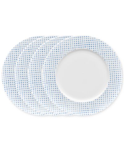 Noritake тарелки для ужина Hammock "Dots" Rim, Set of 4