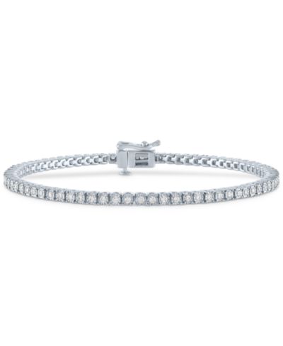 Браслет Diamond Tennis в серебре и позолоченном серебре 14k