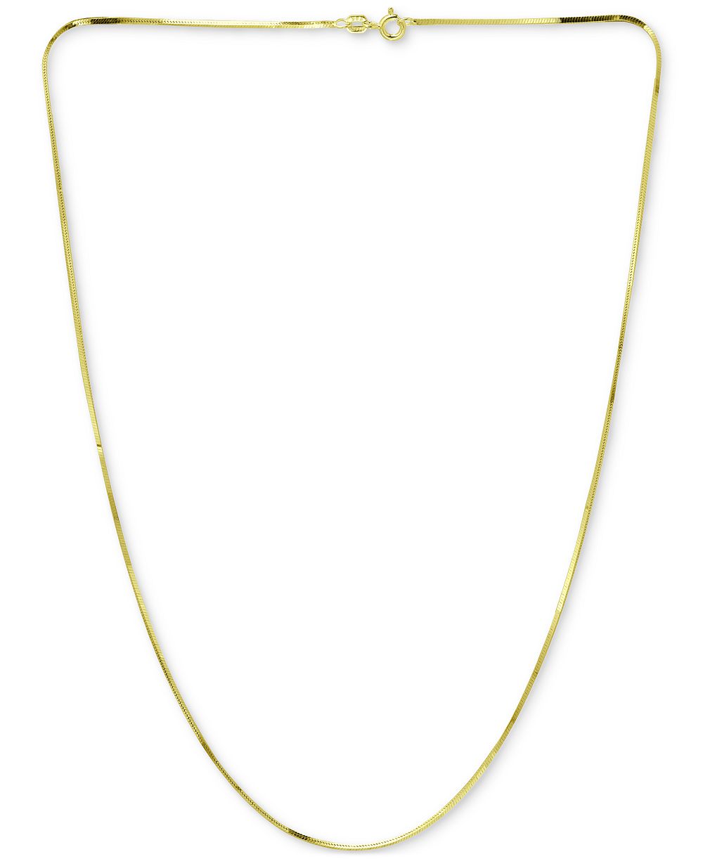 Giani Bernini ожерелье в виде цепи 24" с квадратными звеньями в виде змеи, 18k Gold-Plated Sterling Silver