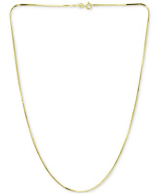 Giani Bernini ожерелье в виде цепи 24" с квадратными звеньями в виде змеи, 18k Gold-Plated Sterling Silver