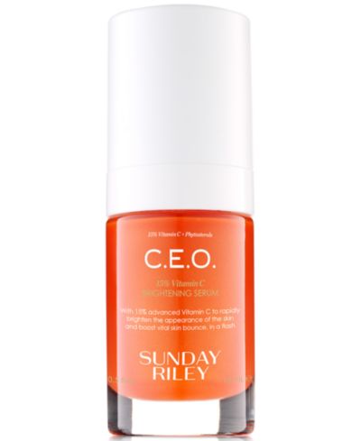 Sunday Riley C.E.O. осветляющая сыворотка с 15% витамином C, 0.5 oz.