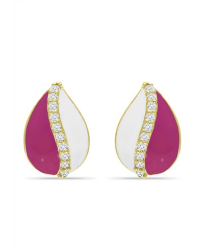 Серьги-кольца Giani Bernini Teardrop Huggie из стерлингового серебра