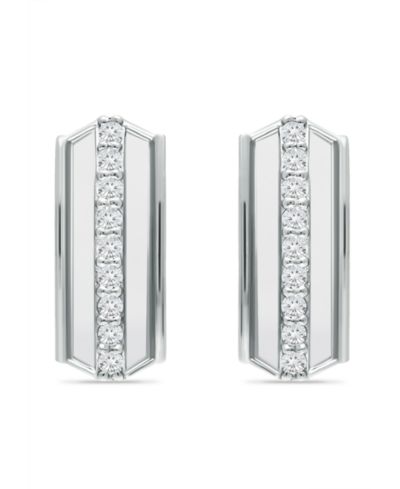 Giani Bernini Cubic Zirconia Huggie Hoop Earrings, Sterling Silver or 18K Gold over Silver