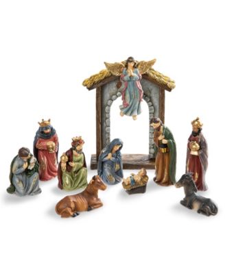 Glitzhome набор фигурок Nativity из смолы, 10 предметов