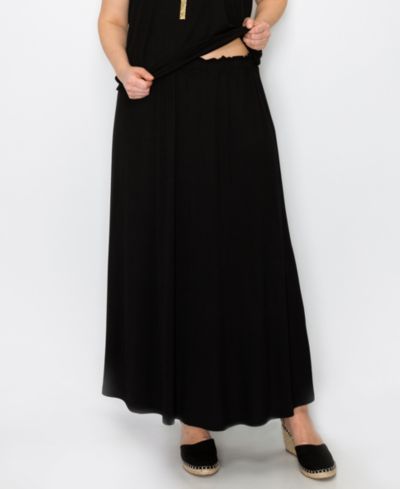 COIN 1804 Макси-юбки Plus Size с эластичным поясом