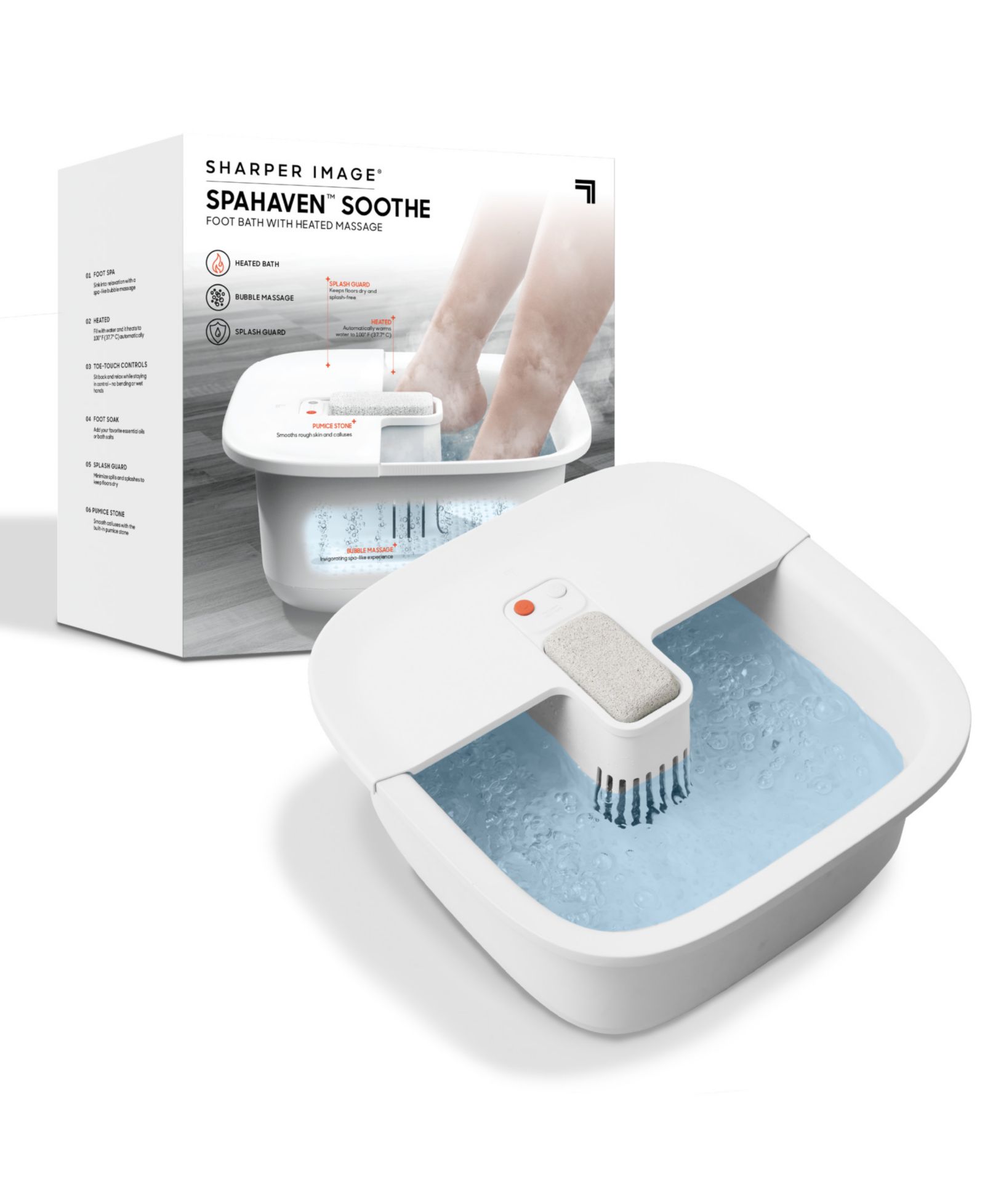Sharper Image Spahaven согревающая ванночка для ног