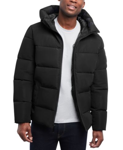 Мужская стеганая куртка с капюшоном Michael Kors Quilted Hooded Puffer Jacket