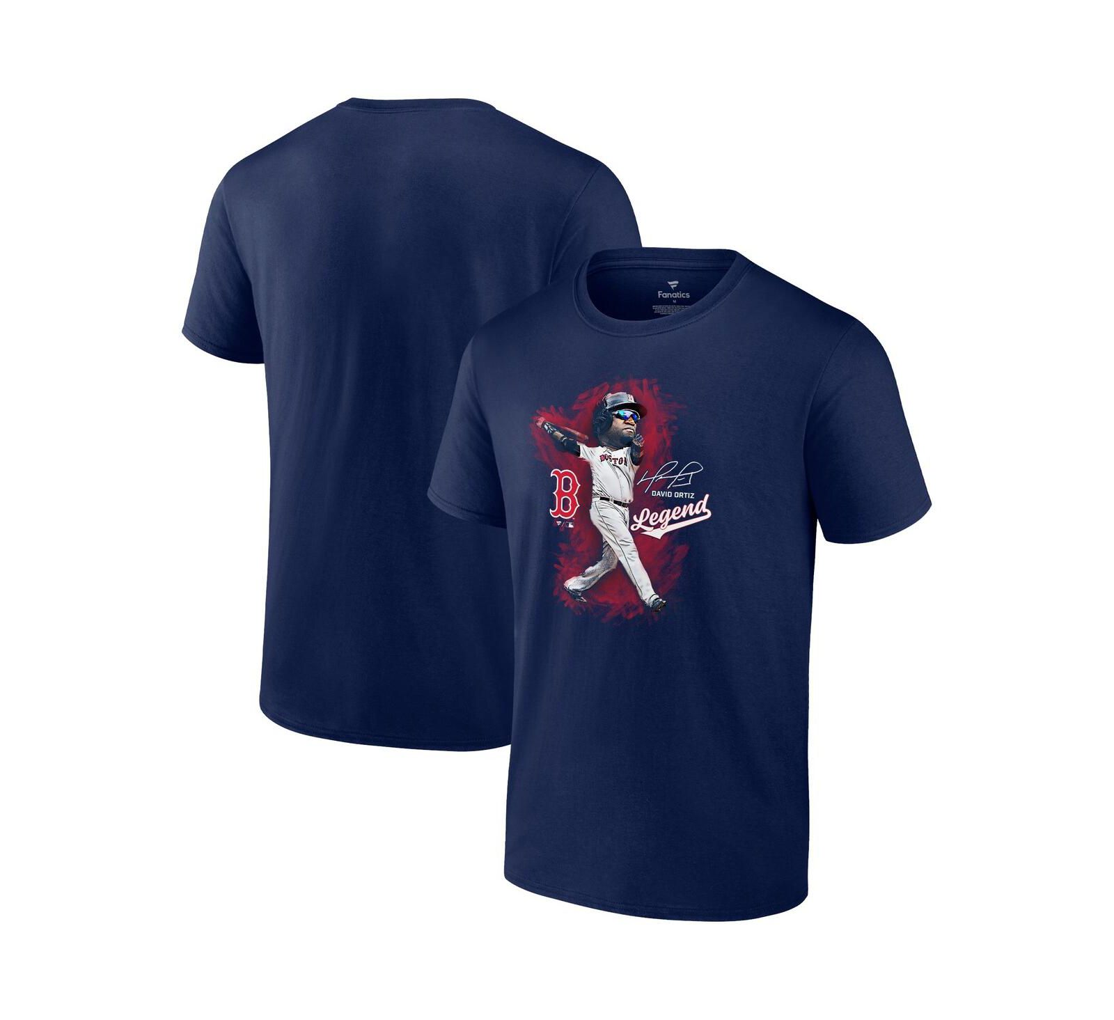 Мужская футболка Fanatics David Ortiz Navy Boston Red Sox Legend Graphic