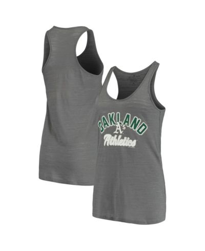 Soft As A Grape Женский топ Oakland Athletics, угольный цвет