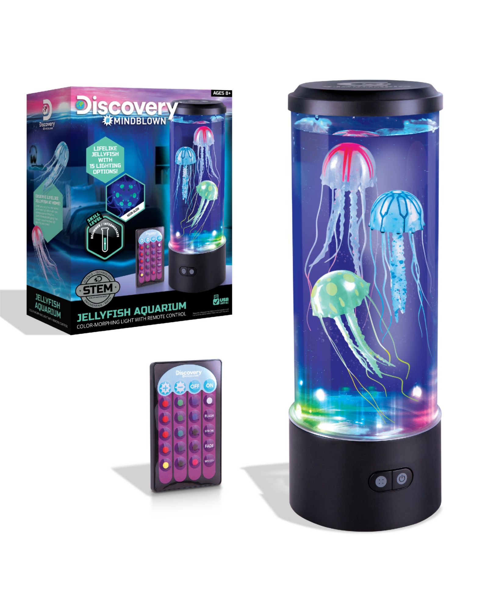 Набор ламп-аквариум Discovery #MINDBLOWN Jellyfish с 16 световыми эффектами