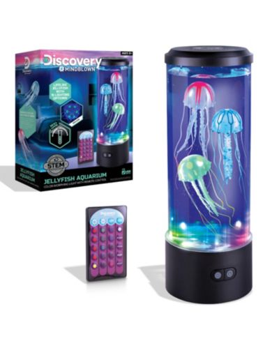 Discovery #MINDBLOWN Jellyfish Aquarium Lamp Set with 16 Light Effects