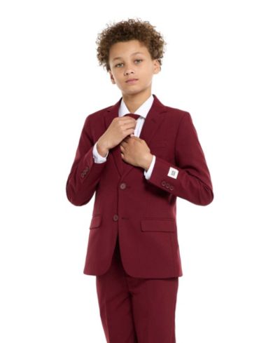 Детский костюм OppoSuits Big Boys однотонный, комплект из 3 предметов: пиджак, брюки и галстук