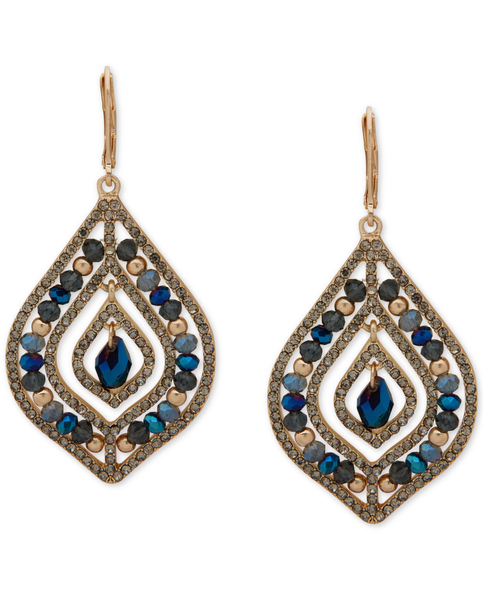 lonna & lilly Gold-Tone Beaded Chandelier Earrings