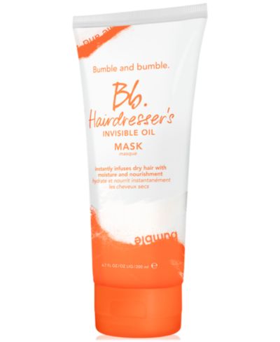 Bumble and Bumble увлажняющая маска для волос Hairdresser's Invisible Oil Hydrating Hair Mask, 6.7 oz.