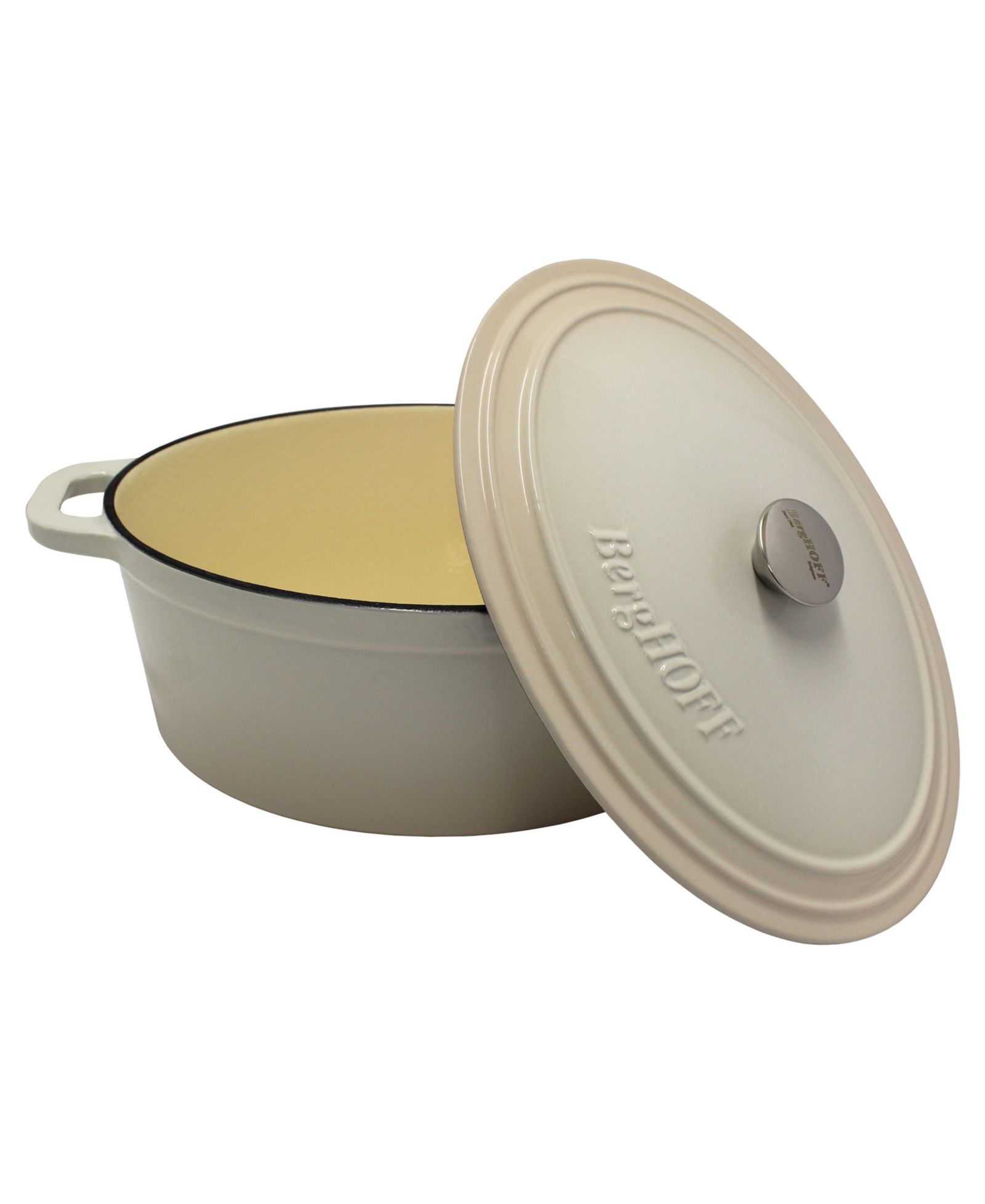 Чугунная кастрюля BergHOFF Neo Cast Iron 8qt. Oval Dutch Oven 13" с крышкой