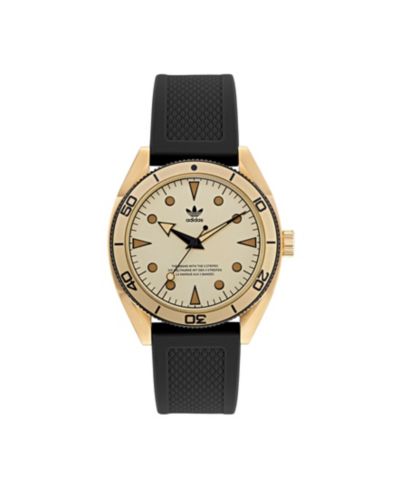 adidas Unisex Three Hand Edition Two Black Silicone Strap Watch 42mm