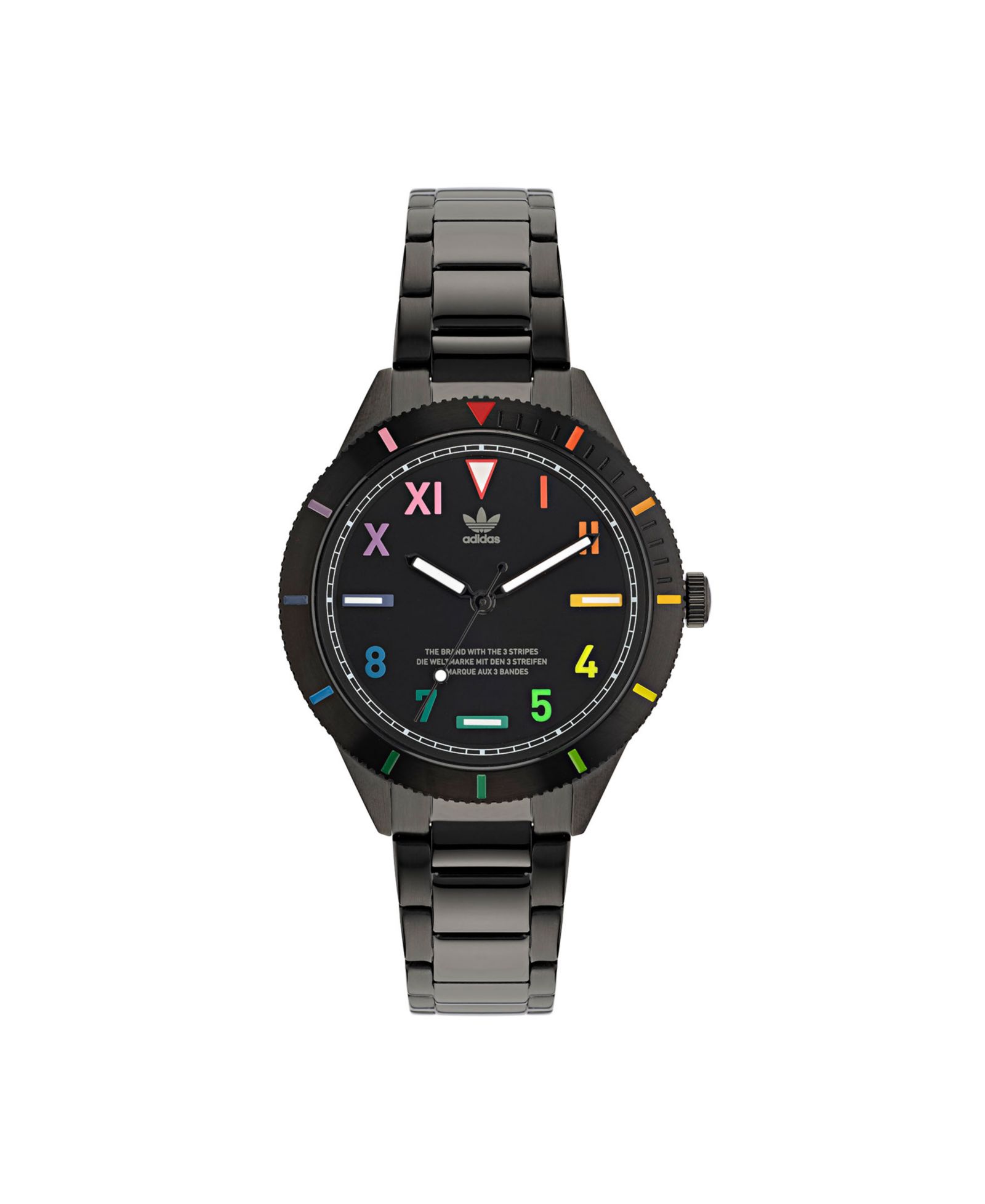 adidas Unisex часы Three Hand Edition Three Small Black Stainless Steel 36mm