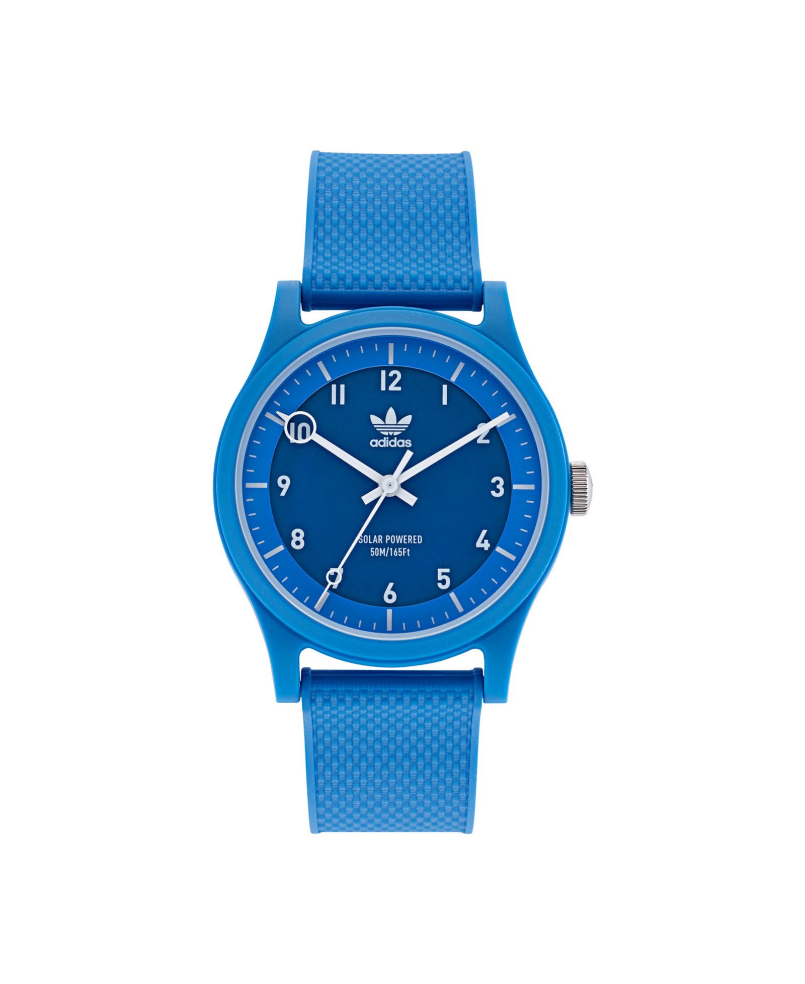 Унисекс часы adidas Solar Project One с синим ремешком из смолы 39mm