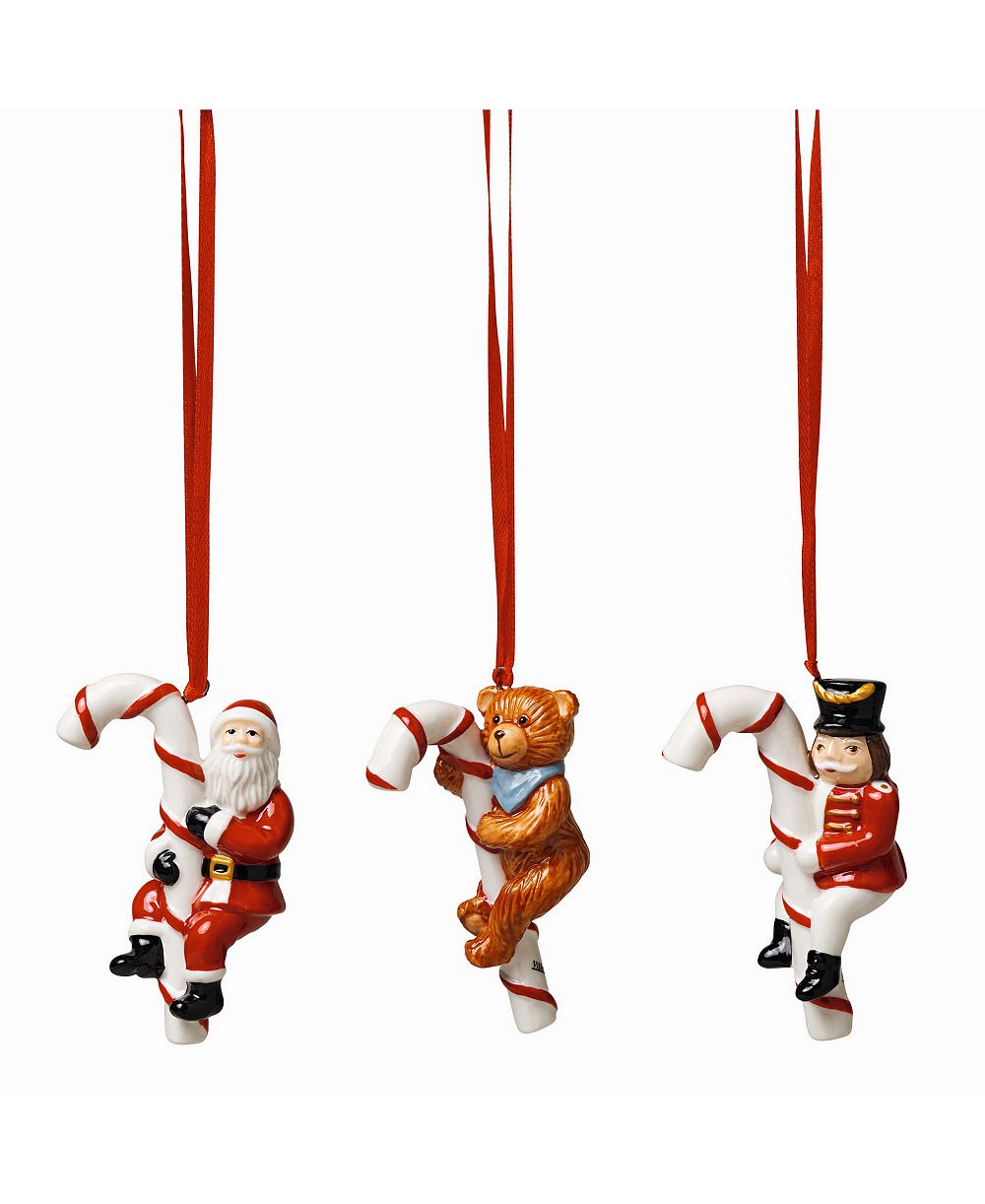 Серьги-гвоздики Villeroy & Boch Candy Cane Nostalgic Ornaments, 14k Yellow Gold