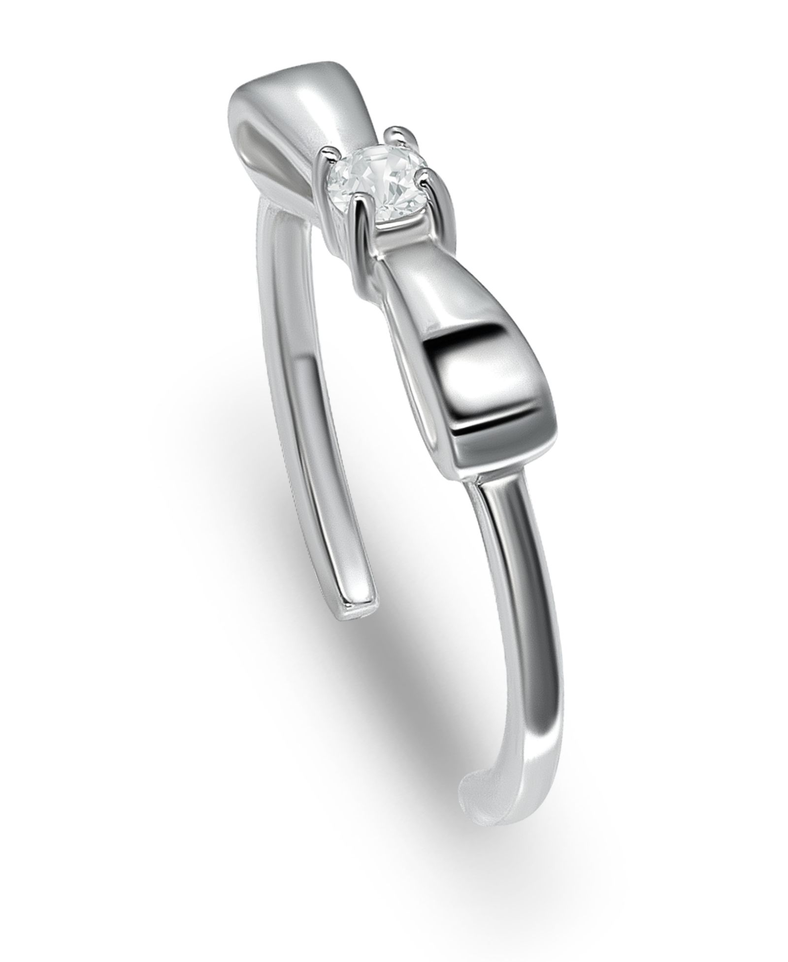 Кольцо на палец Giani Bernini Cubic Zirconia Bow из стерлингового серебра