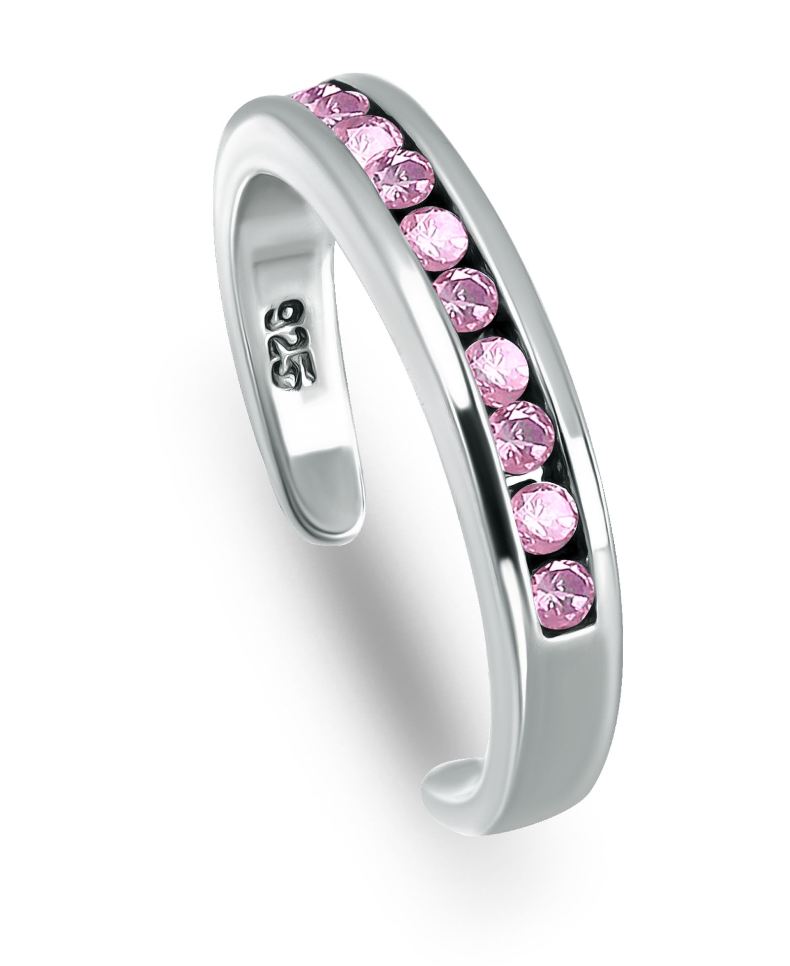 Кольцо на палец Giani Bernini Cubic Zirconia Channel Set из стерлингового серебра