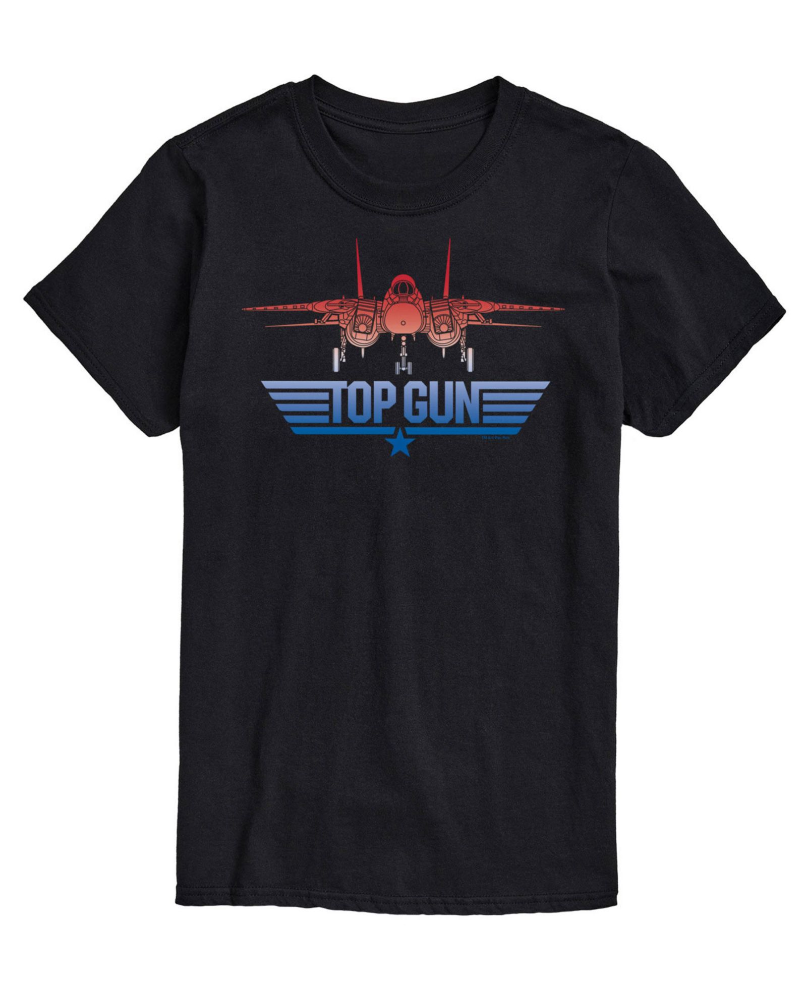 Мужская футболка AIRWAVES Top Gun с принтом самолета