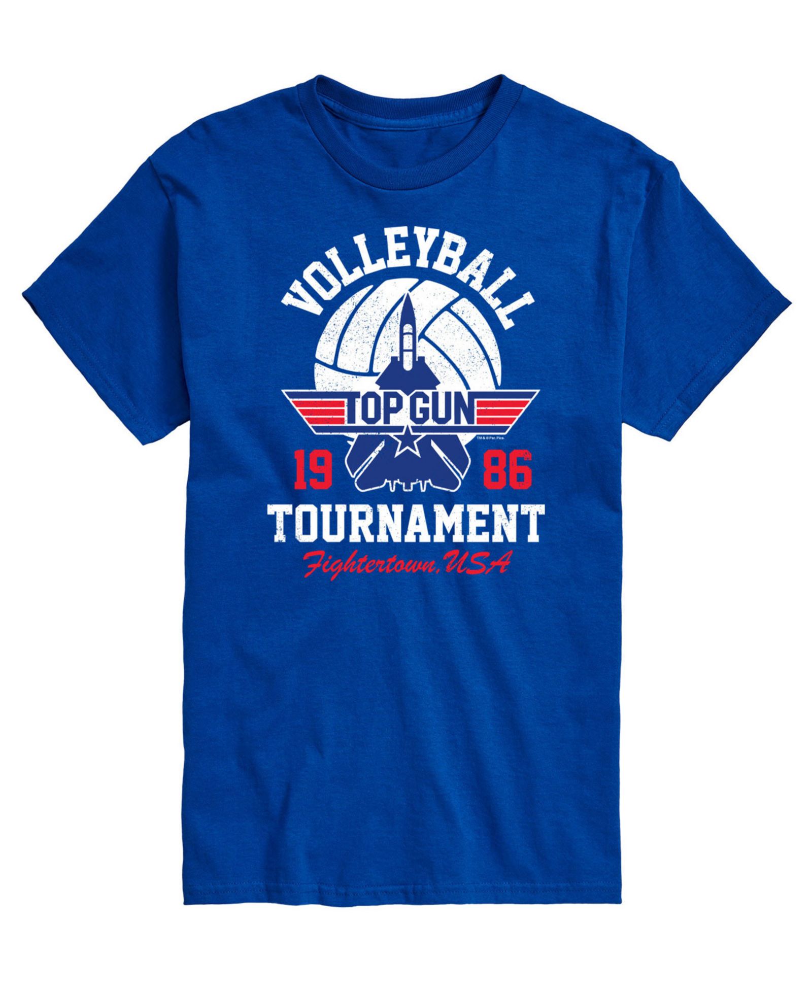 Men's Top Gun Volleyball Tournament Printed T-shirt
