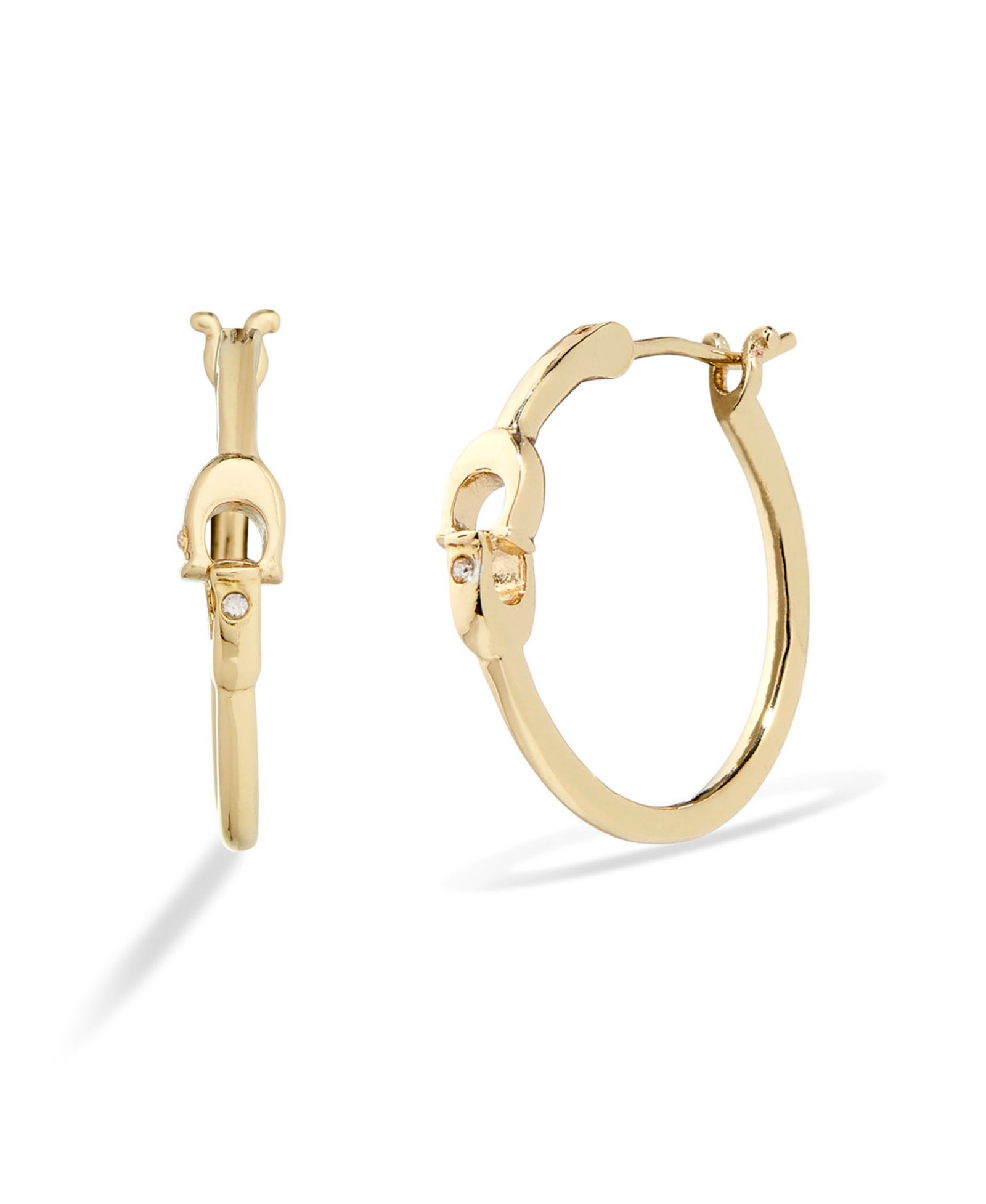 Серьги-кольца COACH Signature Hoop Earrings