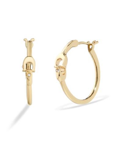 Серьги-кольца COACH Signature Hoop Earrings