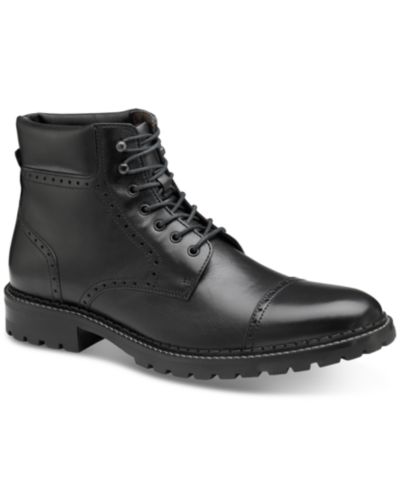 Johnston & Murphy Men's Garrison Brogue Cap Toe Boot