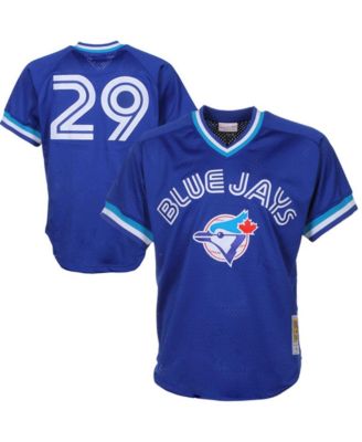 Мужская джерси Mitchell & Ness Joe Carter Toronto Blue Jays 1993 Authentic Cooperstown Collection Mesh для тренировок