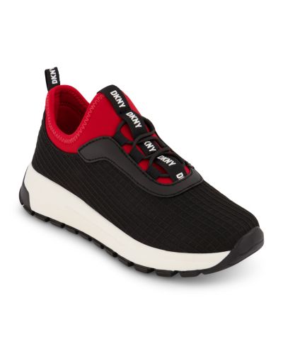 DKNY Little Boys Dillan Lightweight Elastic Lace Up Sneakers