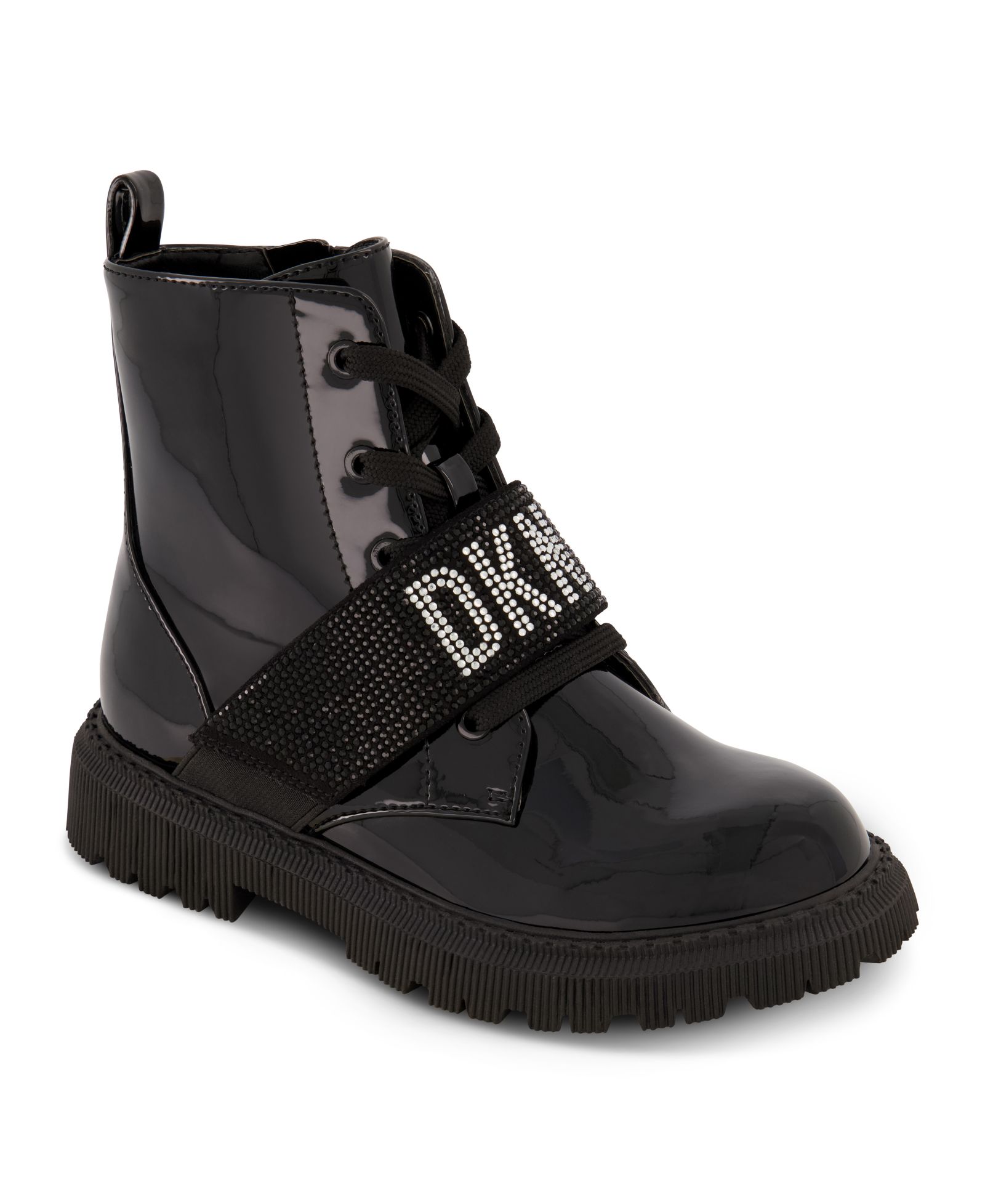 Детские ботинки DKNY с эластичным ремешком и логотипом
