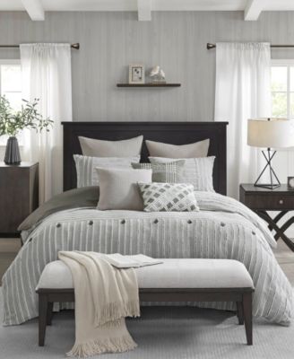 Madison Park Signature Essence Clipped Jacquard 9-Pc.Comforter Set, Queen