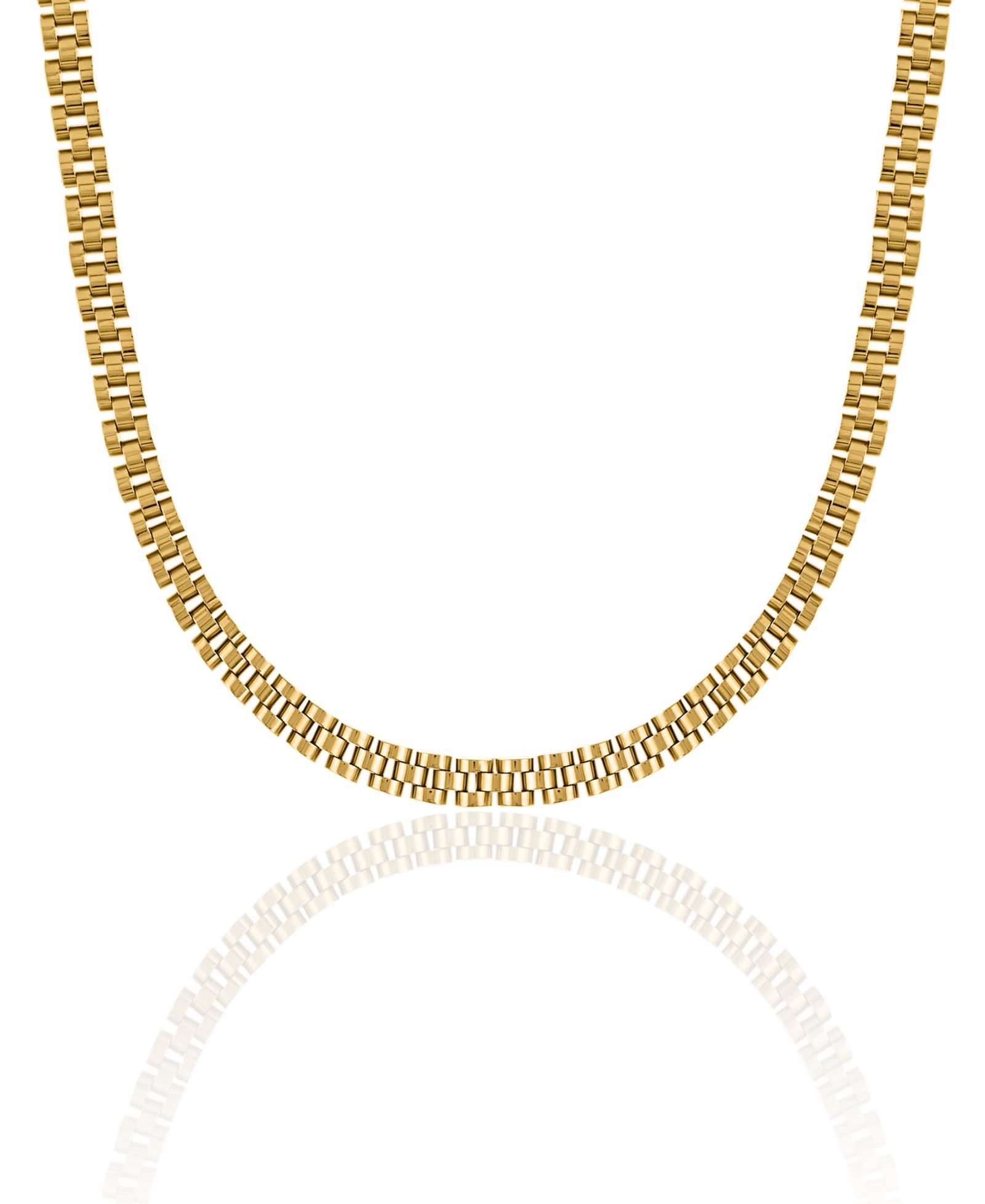 Ожерелье-часы OMA THE LABEL Timepiece из латуни с напылением 18K Gold