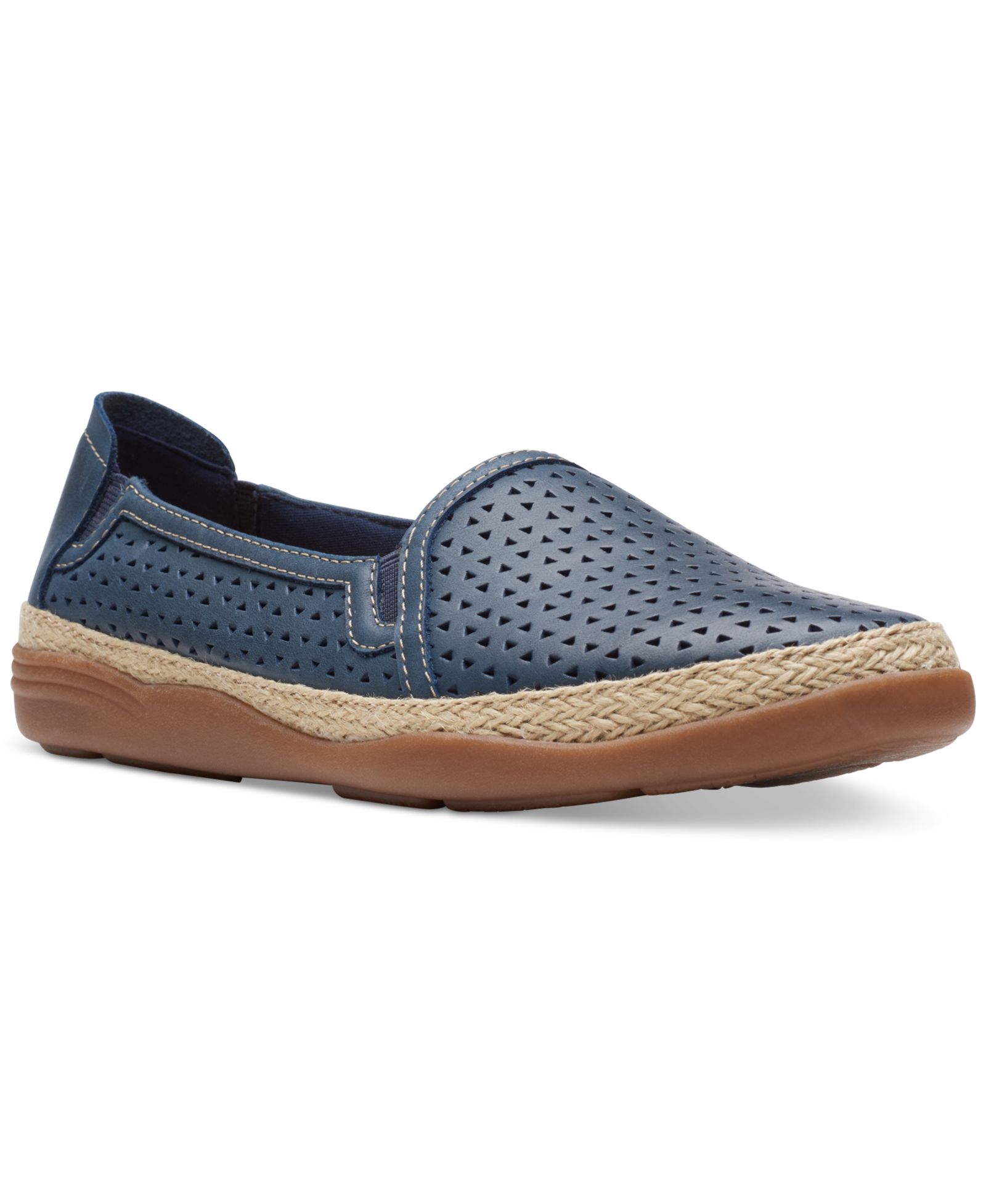 Кожаные эспадрильи Clarks Slip-On