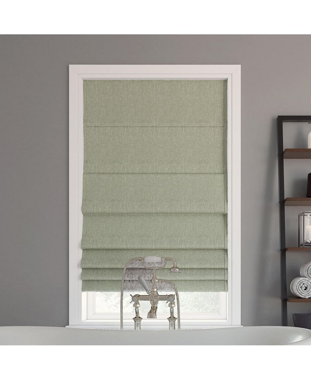 Sun Zero Pryer Textured 100% Blackout Cordless Roman Shade