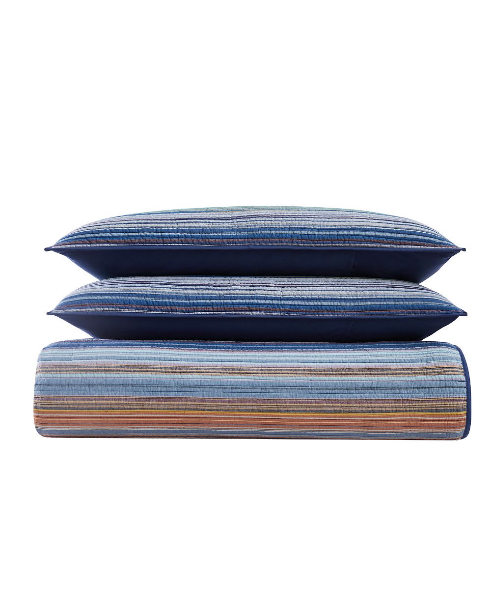 Комплект из 3 стеганых покрывал Brooklyn Loom Met Stripe Yarn Dye, Full/Queen